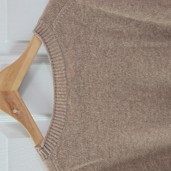 NWT QUINCE 100% Mongolian Cashmere Boxy Crewneck Sweater Oatmeal Size XL - Picture 10 of 17